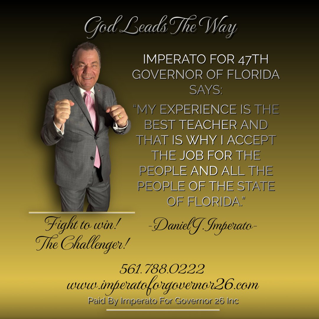 Imperato for Governor of Florida